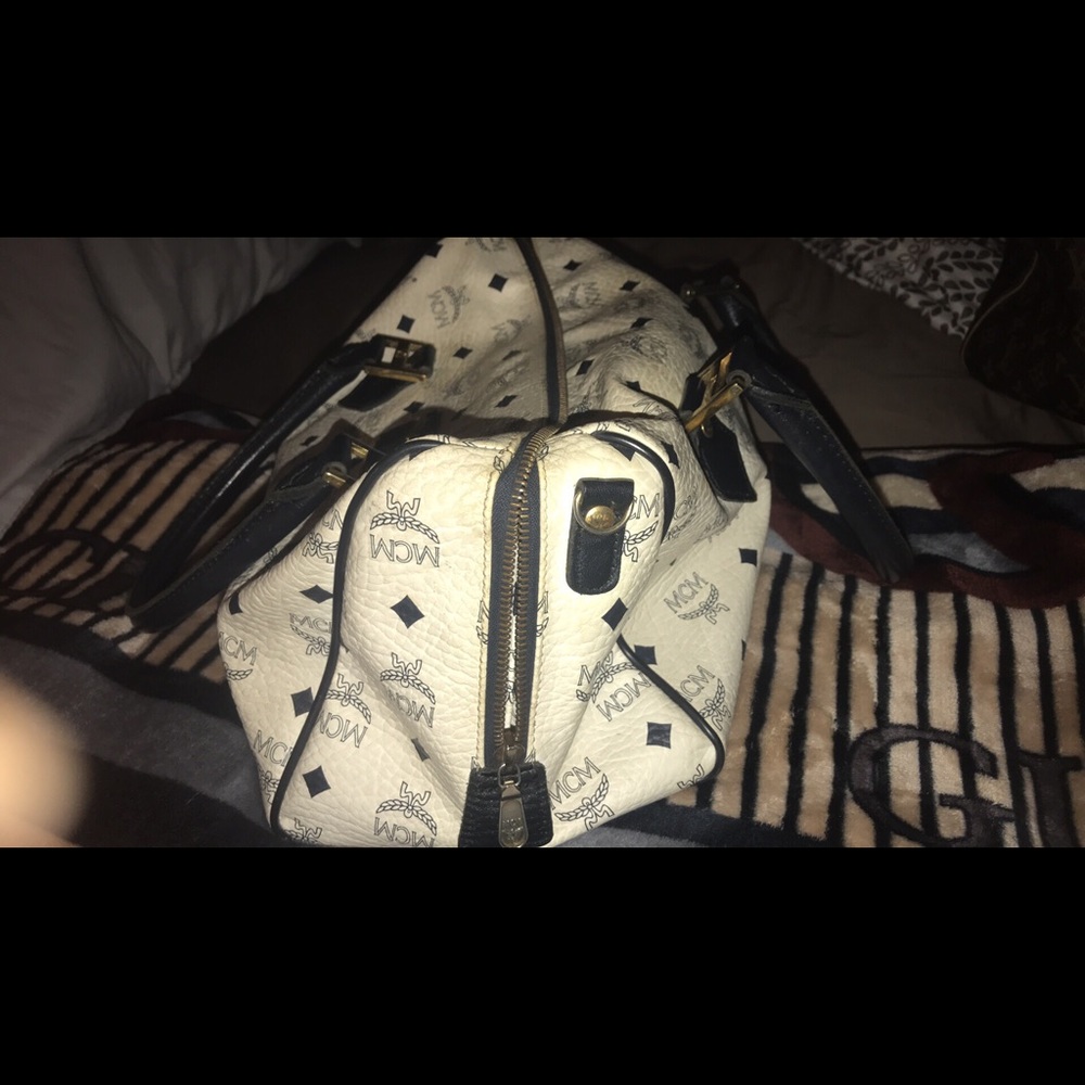 Authentic blue and white MCM Bag